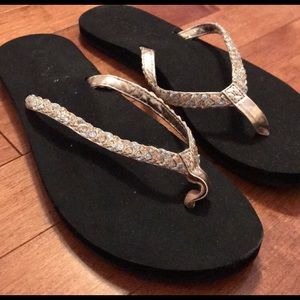 👣 Metallic REEF flip flops👣